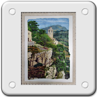 scorcio nell'ascolano - olio su tela - cm 50x70