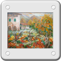 Autunno - olio su cartone telato - tecnica mista - 40*50